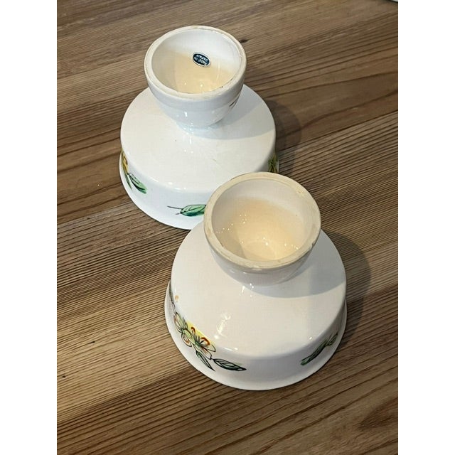 Mid 20th Century 1920s Footed Dessert Bowl or Compote Cups - Set of 2 For Sale - Image 5 of 10