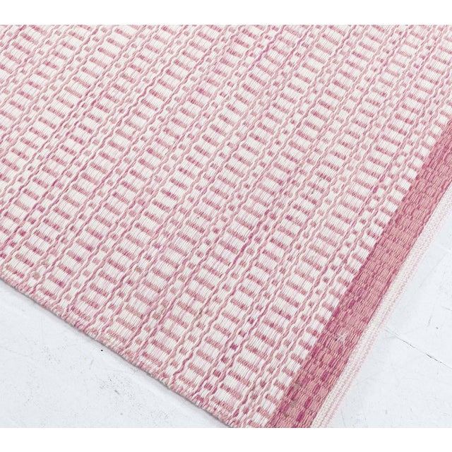 Modern Pink and Beige Flat Weave Rug by Doris Leslie Blau For Sale In New York - Image 6 of 9