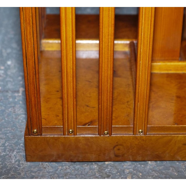 Sheraton Revival Burr Walnut Bookcases, Set of 2 For Sale - Image 9 of 16