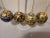 Vintage Champleve Cloisonne Christmas Ornaments Set of 4 For Sale - Image 9 of 12