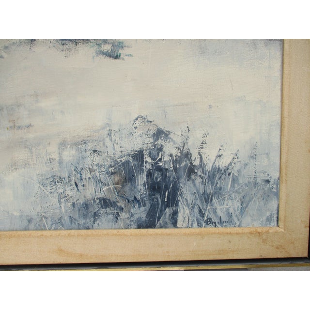 Mid-Century Modern Lewis Bryden" Winters Day" on Canvas Mid-Century For Sale - Image 3 of 8