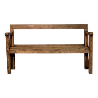 Antique Oak Bench, 1800 For Sale