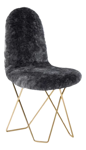 Cactus Sheepskin Dining Chair by Cuero Design