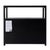 Lark 28 in. W Rectangular Wood 2 Drawer Wide Nightstand with Open Shelf, Washed Black For Sale - Image 9 of 11