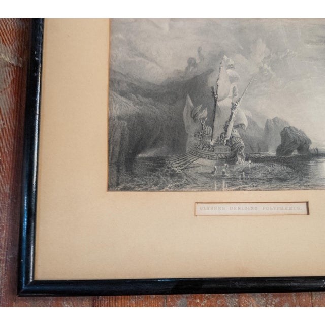 19th Century English Steel Engraving of "Ulysses Deriding Polyphemus" After JMW Turner For Sale In New York - Image 6 of 14