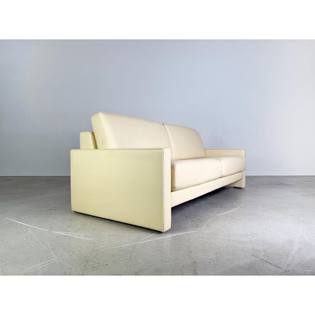 Animal Skin Two-Seater Beige Ego G Leather Sofa from Rolf Benz For Sale - Image 7 of 11