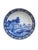 Boch La Louviere Vintage Pair of Boch Belgium Delft Large Cabinet Plates For Sale - Image 4 of 6