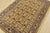 An authentic vintage traditional Gabbeh rug hand-knotted with fine wool and natural dyes. This oriental rug features rows...