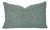 Gp & J Baker Glanville in Teal Lumbar Pillow Cover - 12" X 20" Teal and Gray Geometric Weave Cushion Case For Sale