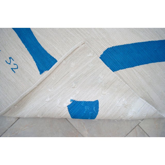 Henri Matisse - Blue Nude 4 - Inspired Silk Hand Woven Flat Weave Area - Wall Rug 4′11″ × 6′10″ For Sale - Image 15 of 16