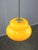 Mid-Century Italian Yellow Glass and Brass Pendant Lamp For Sale - Image 10 of 18