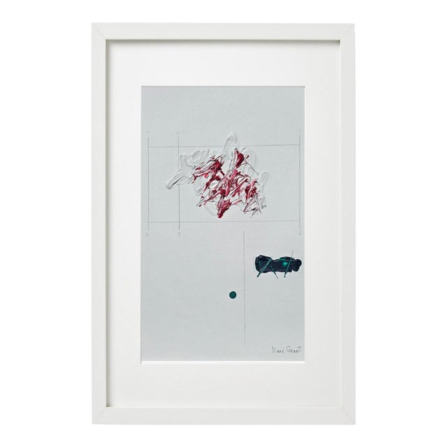Organic Modern Minimalist Flower Study | Botanical Painting | Herbarium Wall Art | Framed For Sale