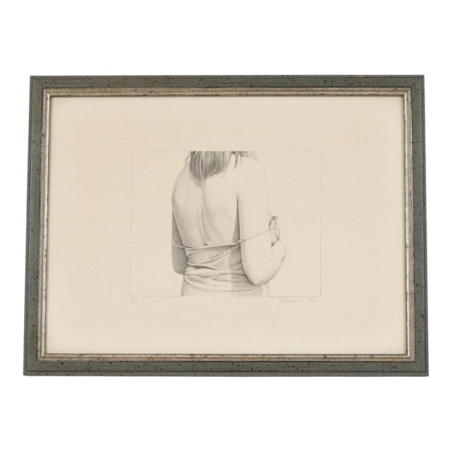 Roger Wittevrongel, Portrait of a Woman Numbered 79/99, 1984, Lithograph, Framed For Sale - Image 11 of 14