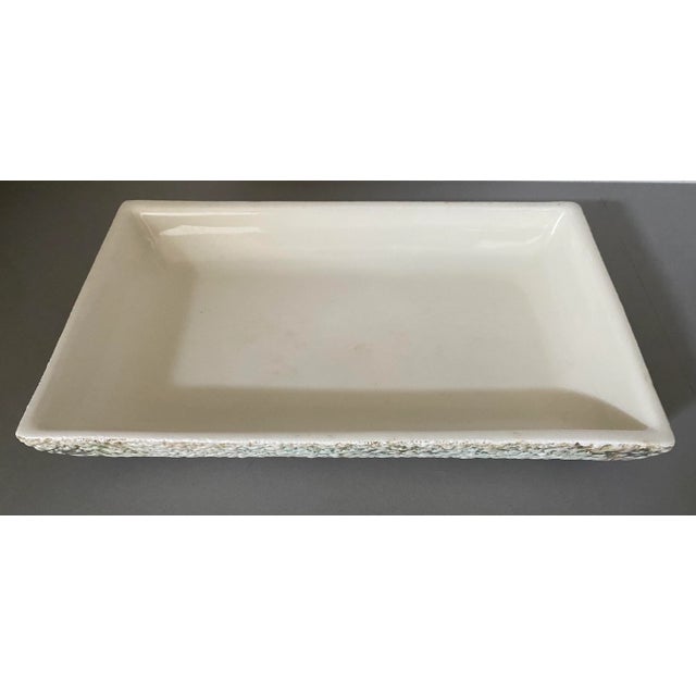 Mid-Century Modern Mid-Century Modern Textured Ceramic Dish For Sale - Image 3 of 9