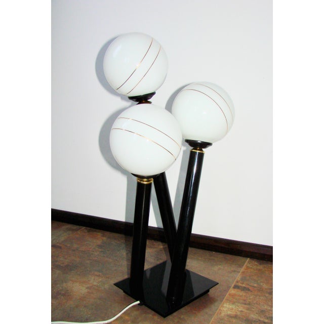 Modern Floor Lamp in Metal and Glass, 1990s For Sale - Image 6 of 8