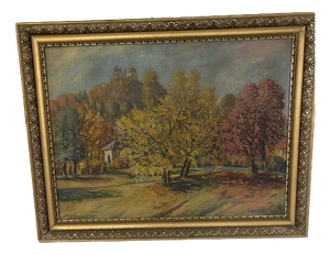 Landscape Composition, Oil Painting on Canvas