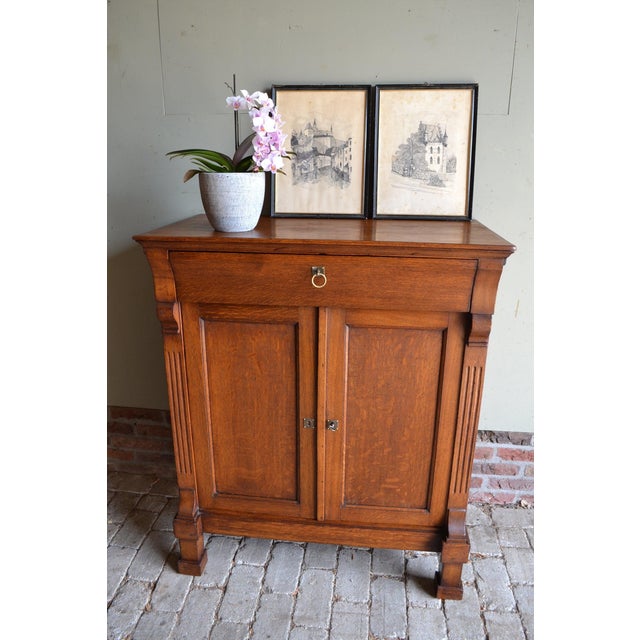 Antique Empire Oak Sideboard For Sale - Image 9 of 10