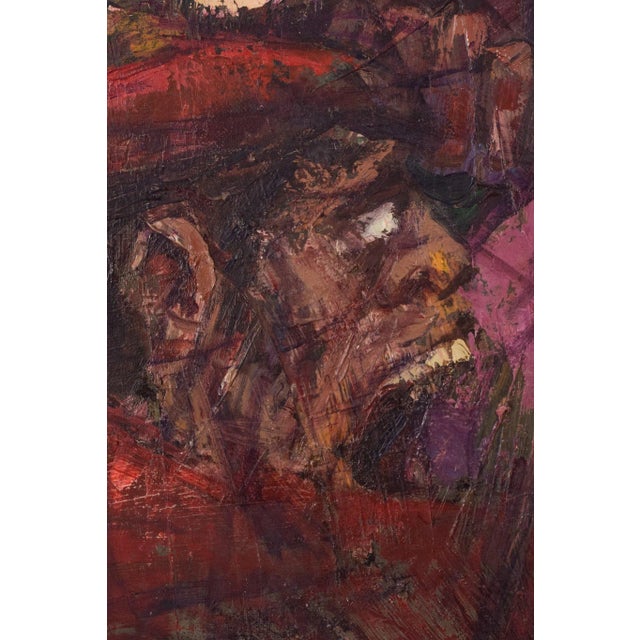 Alvaro, Battle Scene, 1960s, Oil on Canvas, Framed For Sale - Image 10 of 15
