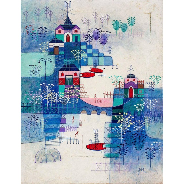 Genre: Modern Subject: Abstract Medium: Oil Surface: Canvas Dimensions: 16" x 12" Heshi Yu was born in Shandong, Mainland...