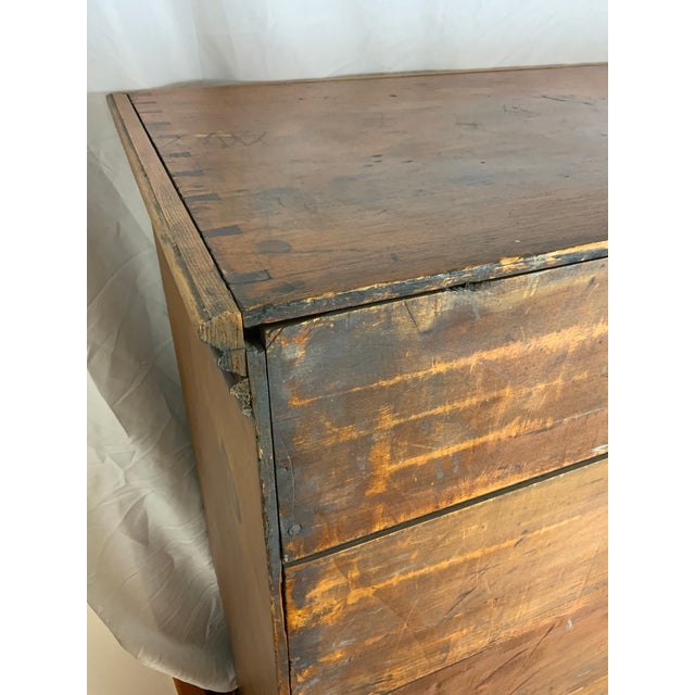 Wood 18th Century American PineTall Chest For Sale - Image 7 of 13