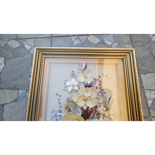 Diorama Framed Flowers Picture from D. Jones, 1970s For Sale - Image 4 of 11