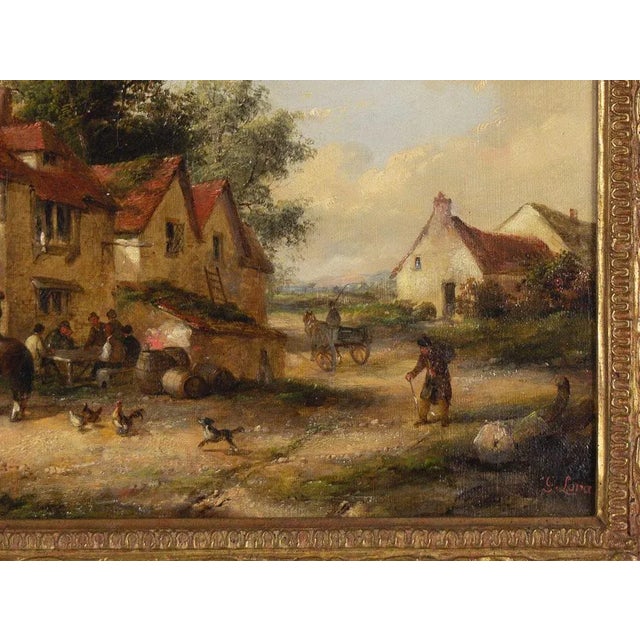Georgina Lara, The Wayside Inn, 1862, Oil Painting, Framed For Sale - Image 3 of 6