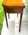 1950s Biggs Furniture, Mahogany, Sheraton Style, Swivel and Hinged Flip Top Mechanism, Game Table, W/Hidden Drawer, Scalloped Edges, and Fluted Legs, 1950 For Sale - Image 5 of 12