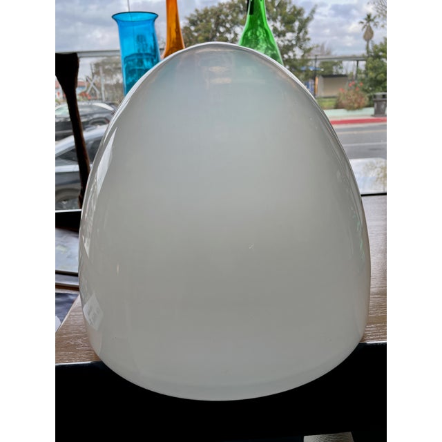 Mid-Century Modern 1970s Vintage Glass Murano Style Egg Lamp For Sale - Image 3 of 12