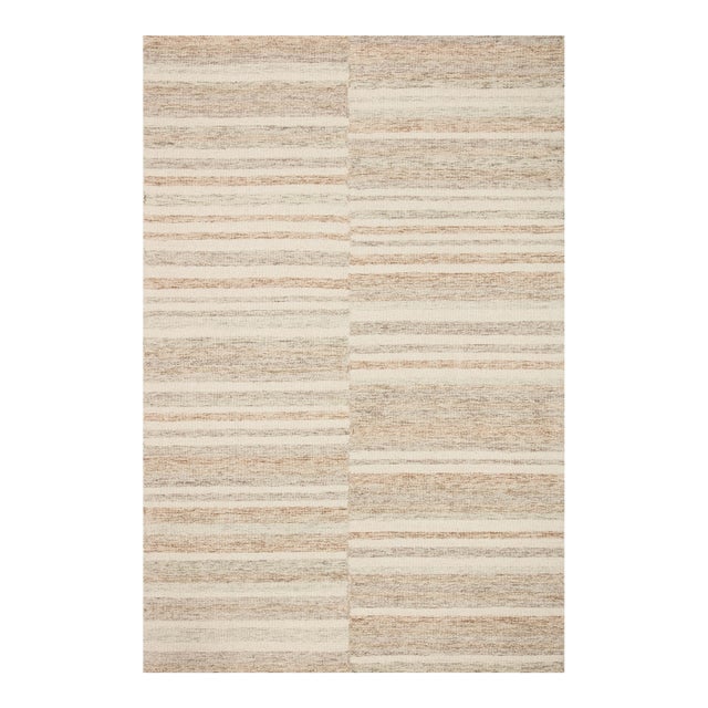 Chris Loves Julia x LoloiChris Ivory / Clay 5'-0" x 7'-6" Area Rug For Sale