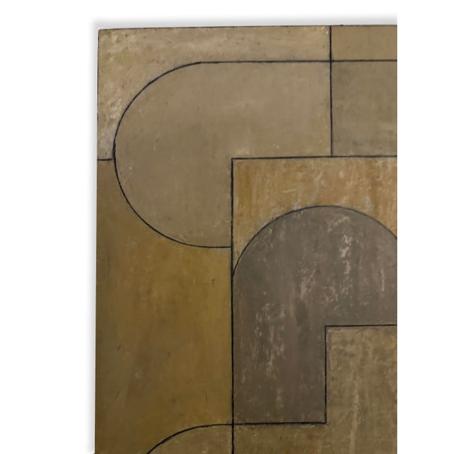 Oil paint and cold wax on Encaustiflex, a microfiber material made for recycled soda bottles mounted on cradled panel....