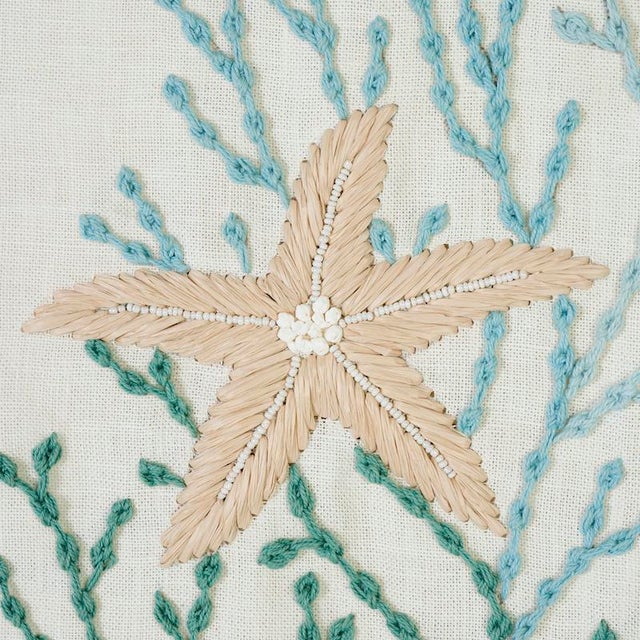 Contemporary Sample - Schumacher Under The Sea Fabric in Seafoam For Sale - Image 3 of 5
