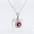 0.67ct Spinel, Diamond and Rock Crystal Platinum Pendant Necklace - Fei Liu For Sale - Image 4 of 5