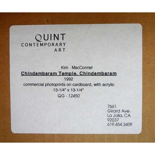 Kim MacConnel, Chindambaram Temple, Mixed Media Photo Collage on Cardboard, 1992 For Sale - Image 4 of 7
