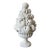Vintage Italian White Majolica Trompe-L’œil Fruit Topiary in Two-Piece Urn, 16.5" For Sale