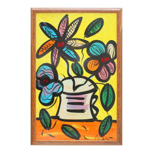 Late 20th Century Peter Keil Entitled Love Flowers From Berlin Pop Art Modern