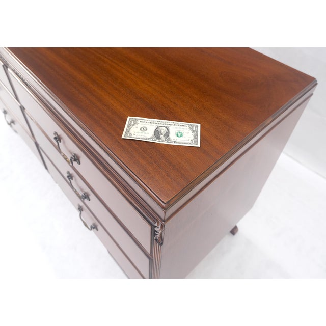 Duncan Phyve Mahogany 6 Drawers Splayed Carved Legs 6 Drawers Dresser MINT For Sale - Image 11 of 15