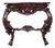 1970s Victorian Revival Mahogany Carved Pier/Console Table For Sale