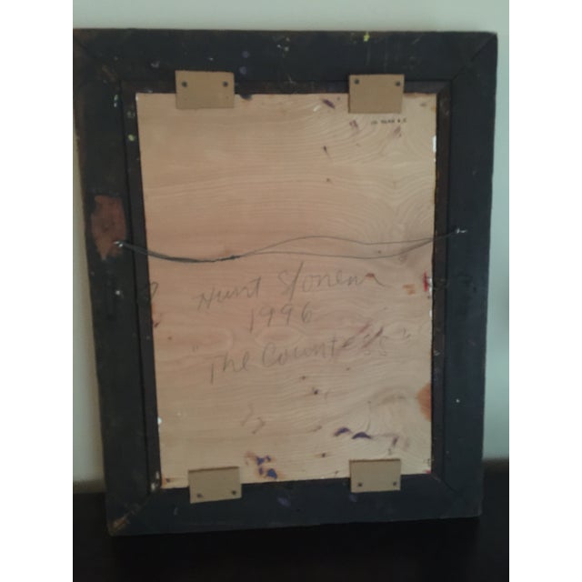 1990s 1990s Hunt Slonem Painting “The Contessa“ - Framed For Sale - Image 5 of 6