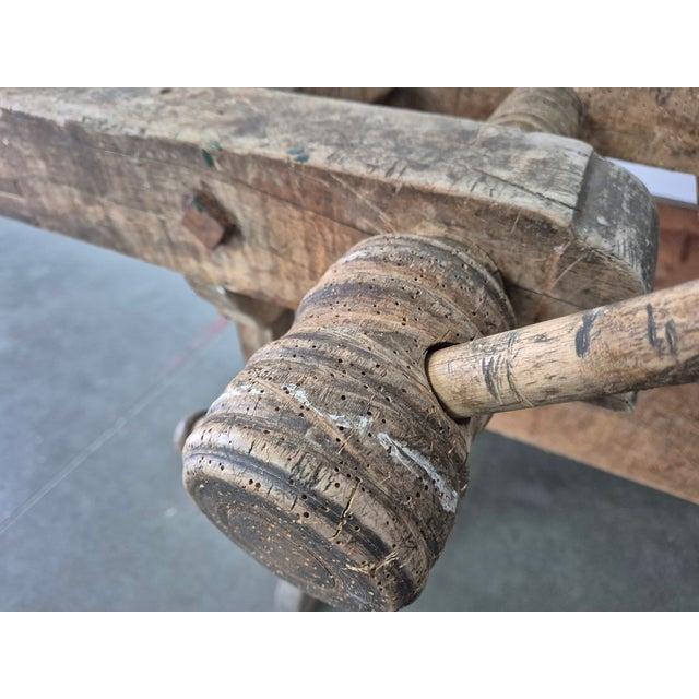 Antique Carpenter's Workbench, 1920s For Sale - Image 13 of 18