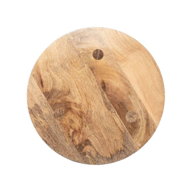 2020s Fluornoy Wood Accent Table, Light Brown For Sale - Image 5 of 6