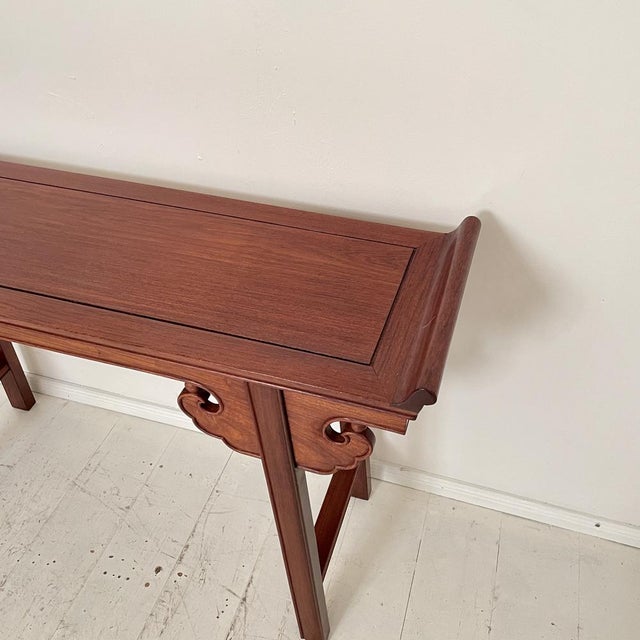Chinese Console Table in Mahogany, 1940 For Sale - Image 10 of 18