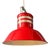 Space Age Red Bucket Pendant Lamp from Ateljé Lyktan For Sale