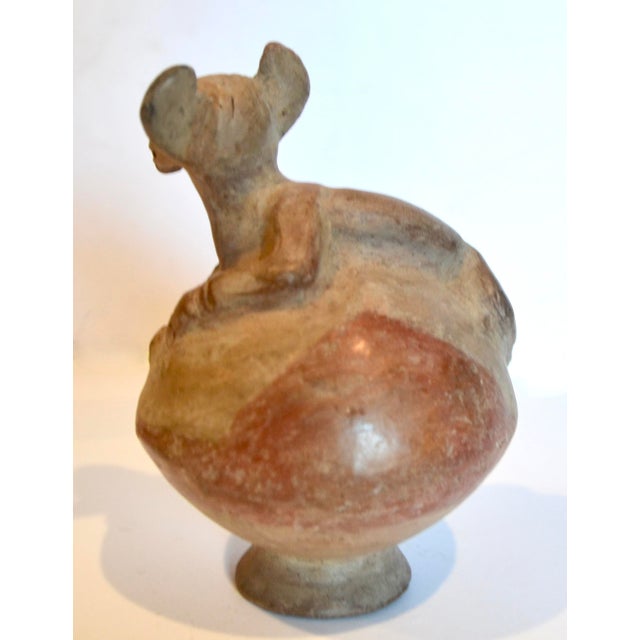 Figurative Pre Columbian Terracotta Animal Whistle For Sale - Image 3 of 10