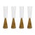 Viterbo Champagne Flutes - Amber, Set of 4 For Sale - Image 4 of 4