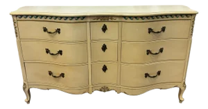 Vintage Drexel French Shabby Chic Style Triple Dresser