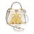 Contemporary x Versace Fendace Gold Baroque & White FF Motif Mini Peekaboo For Sale - Image 3 of 7