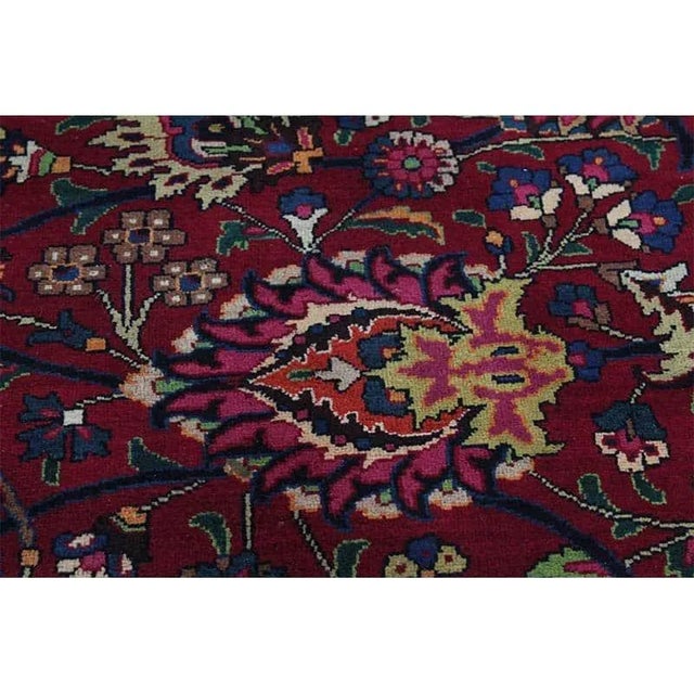 1960s 1960s Persian Mashad Area Rug 11’7″ X 14’8″ For Sale - Image 5 of 13