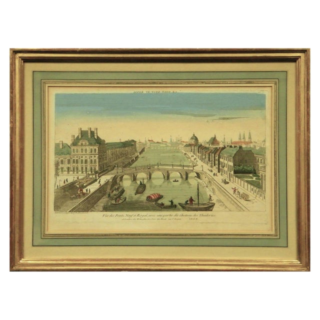 Le Pont Neuf Et Royal Engraving For Sale