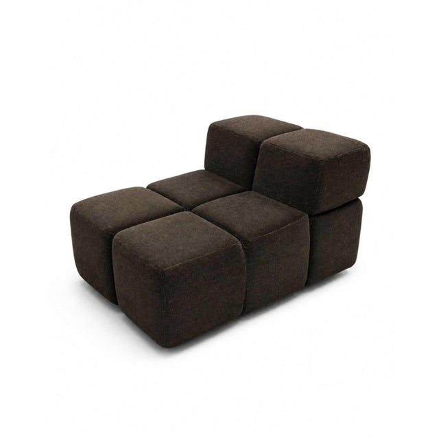 Textile Castell Modular Sofa attributed to Hans Hopfer for Wiener Werkstätten, 1972, Set of 3 For Sale - Image 7 of 12