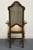 Antique Vintage Solid Walnut Rustic European Style Cane Back Dining Arm Chair For Sale In Kansas City - Image 6 of 10